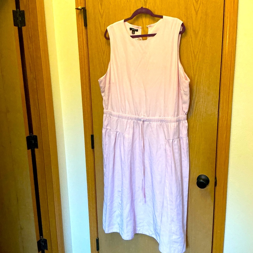 NWT ALFANI Nordstrom light pink dress Summer Pink, sleeveless, plus size 3X